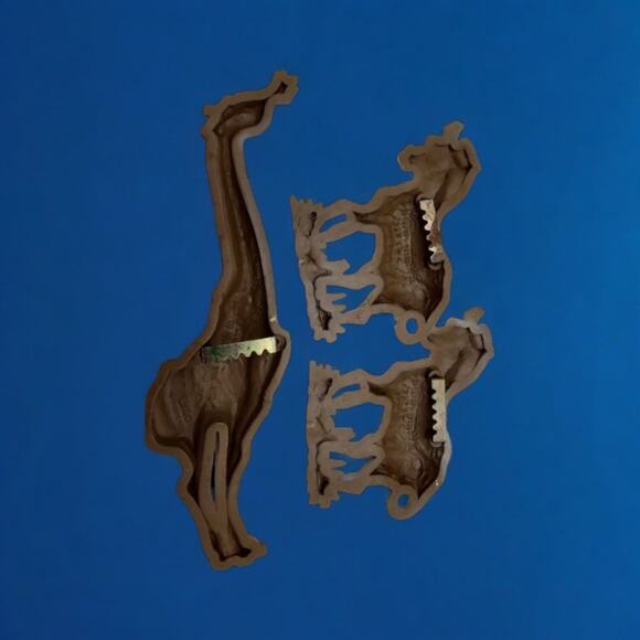 8 Pc Vintage Burwood Wall Decor Noah's Ark Monkey Zebra Giraffe Elephant Tigers - Picture 6 of 11